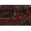 Tapis unique en laine noué à la main Gharajeh des années 1920 de 4 pi 5 po x 6 pi 4 po rouge Calbert