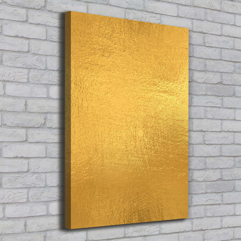 Golden Foil Background - Wrapped Canvas Print