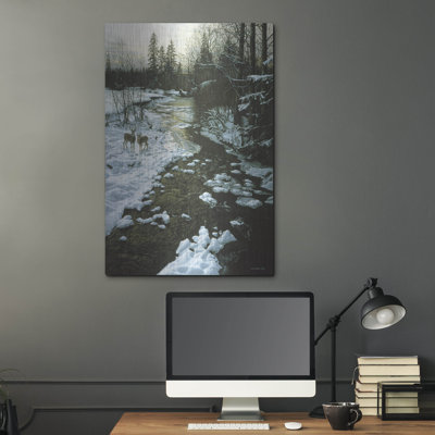" Winter Creek Whitetails " by Ron Parker