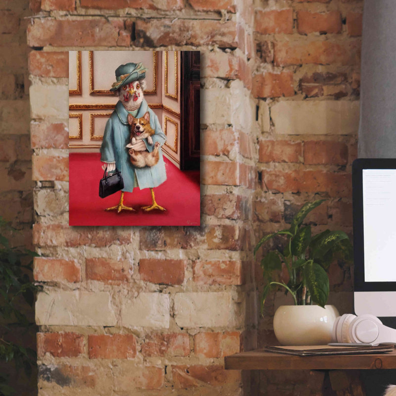 «Her Majesty» par Lucia Heffernan, H 16 po x l 12 po x P 0,75 po