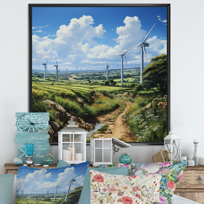 " Analytic Drawing Of A Wind Turbines "