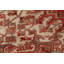 Tapis géométrique rouge rétro 10 x 13