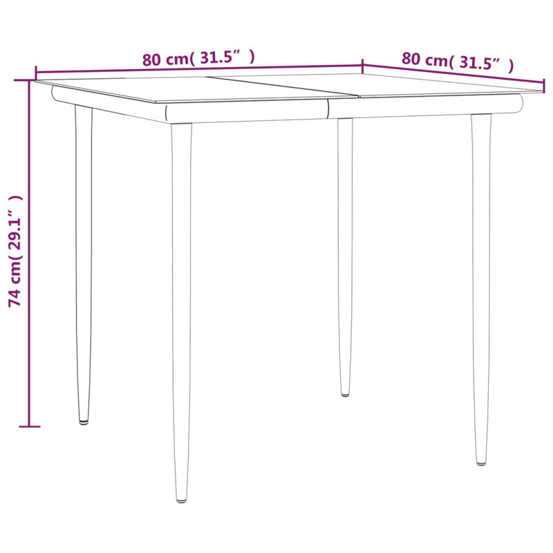 Carré extérieur L 63 pour 4 personnes Orson, 2