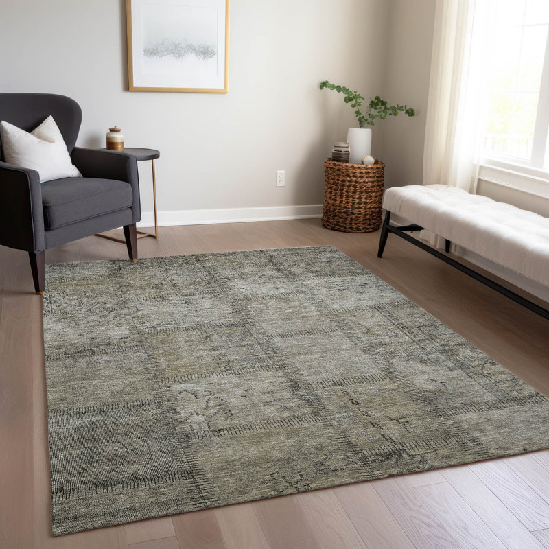 Tapis intérieur / extérieur Navah avec envers antidérapant, Rectangle 10 pi x 14 pi