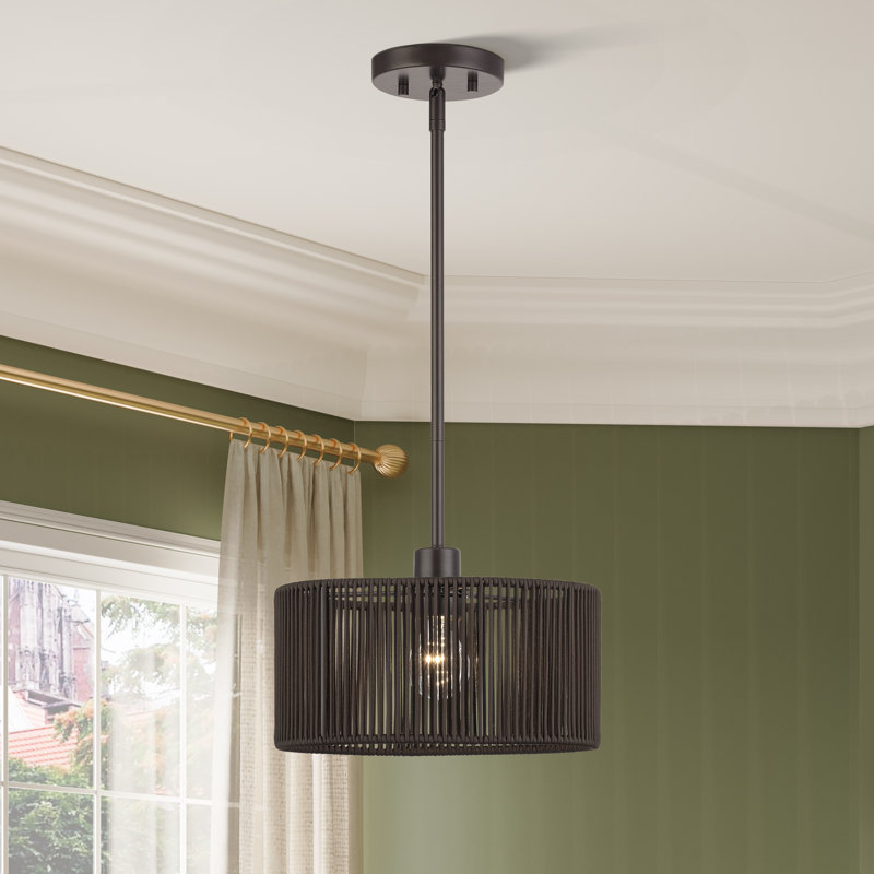 Luminaire suspendu en bronze anglais Acordia, Brun, Bronze, Une lumière