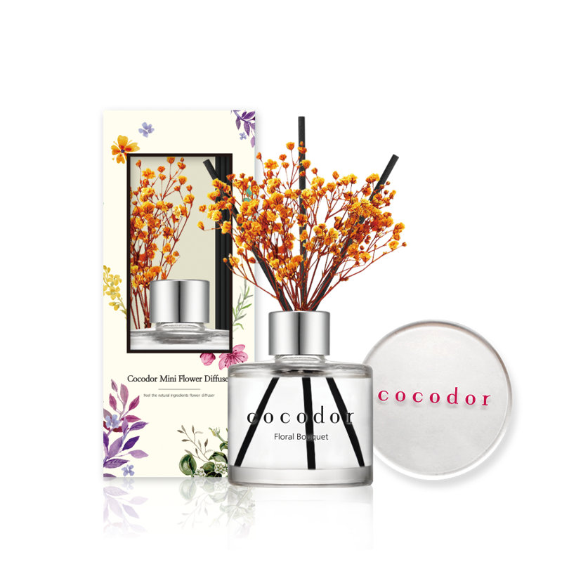Mini diffuseur de fleurs Cocodor 50 ml (1,7 oz) / bouquet floral [ensemble de 40], Bouquet floral, Orange