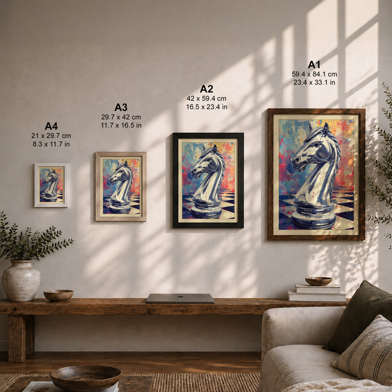 Knight In Motion Eclectic - Print, Unframed, A1 - 84.1 x 59.4 cm