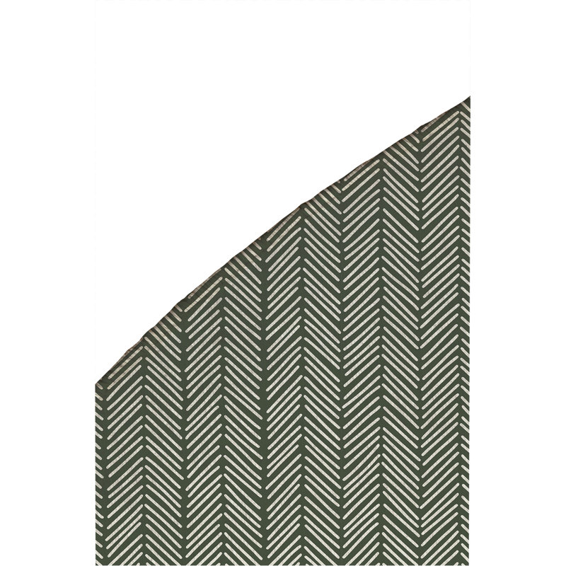 Chevron Stripe Non-Slip Outdoor Rug, Round 5'