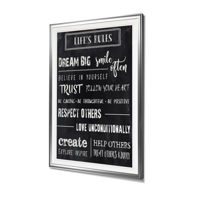 " Chalkboard Rules II "