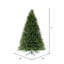 7.5' H Lighted Artificial Fir Christmas Tree