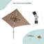 Parasol de marché rectangulaire 10 x 6,5 pi Forontenac-546590982