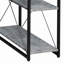 Bureau avec tablettes ouvertes et huche-1109032271
