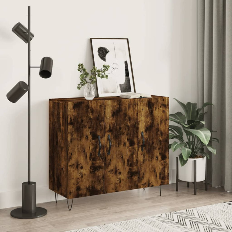 Kimballton Iron 3 - Door Standard Accent Cabinet, Smoked Oak