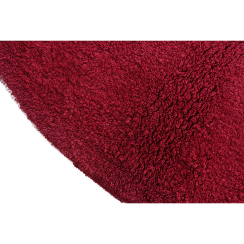 Tapis rose rond 5 pi Pinson