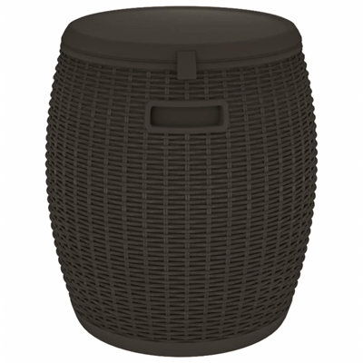 Rosalind Wheeler Cutaio 42.5 cm W 37 L Deck Box in Black