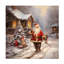 «Seasonal Jolly Santa 2», peinture sur toile-1869491217