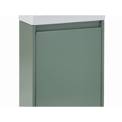 16.00'' Single Bathroom Vanity with Ceramic Top