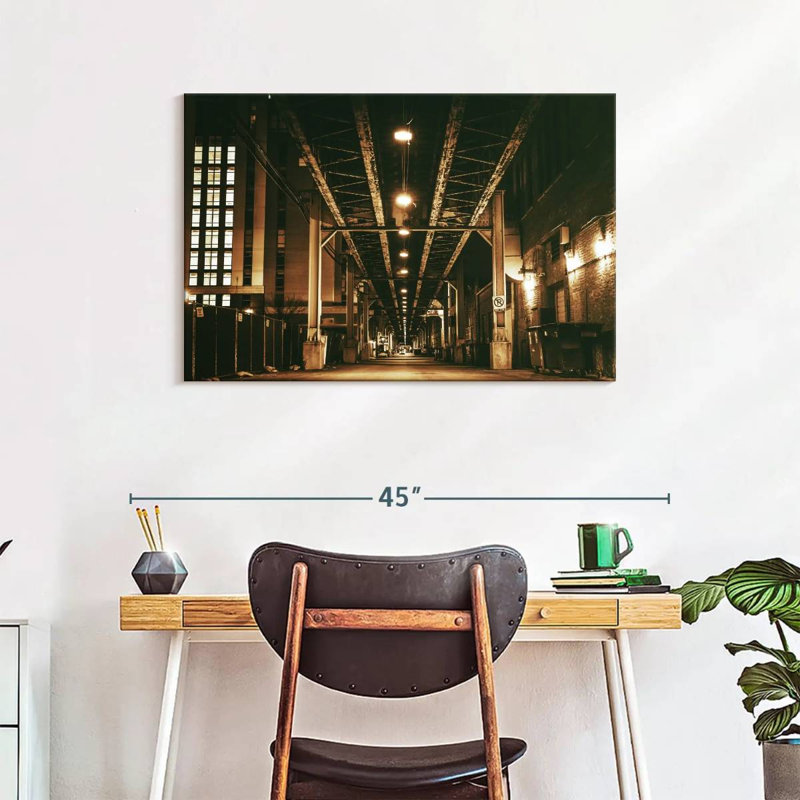 Mehar Chicago Train Bridge, 24" H x 36" W