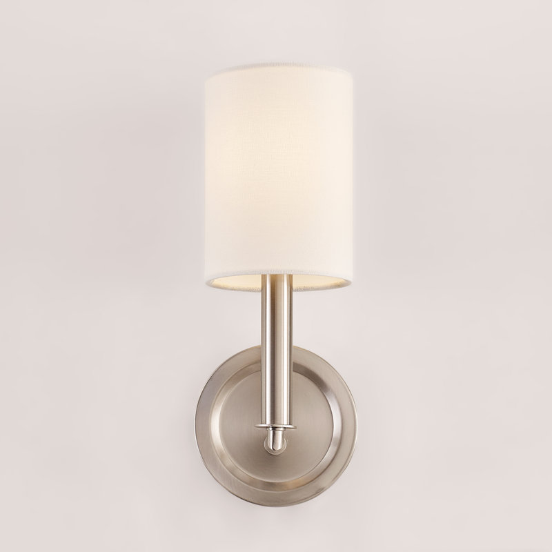 Egmont 1-Light Medium Sconce, Brushed Steel