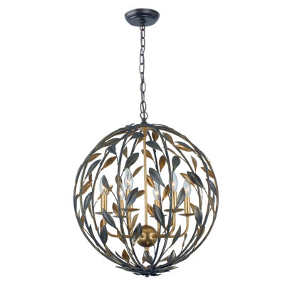 Lustre sphérique à intensité variable 6 lumières Adria