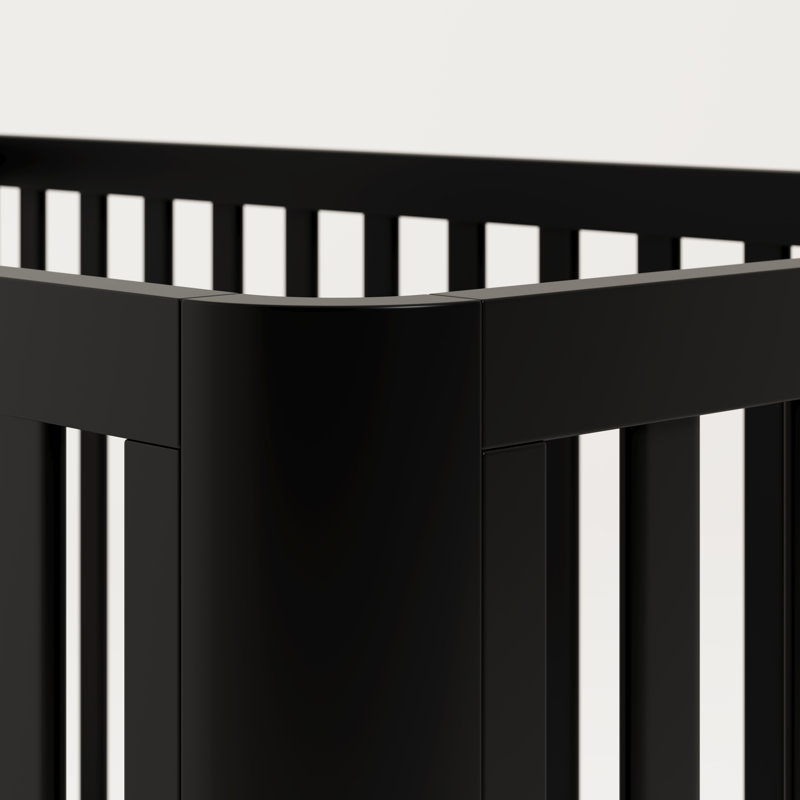 Lit de bébé convertible standard 3-en-1 Santos, Noir