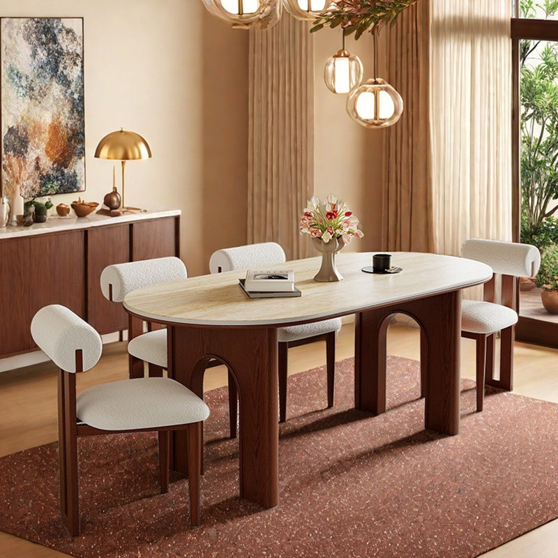 Table de salle à manger vintage française avec plateau en ardoise épaisse, H 29,5 po x L 70,9 po x l 31,5 po