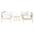 Cabbar 4 - Person Patio Conversation Set with Cushions-702438456