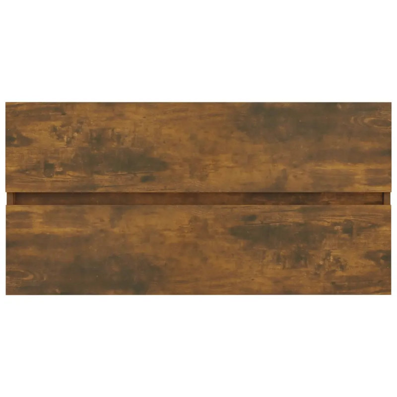 Dellen 90cm Single Bathroom Vanity Base Only, Smoked Oak