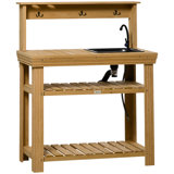 Fir Wood Potting Bench