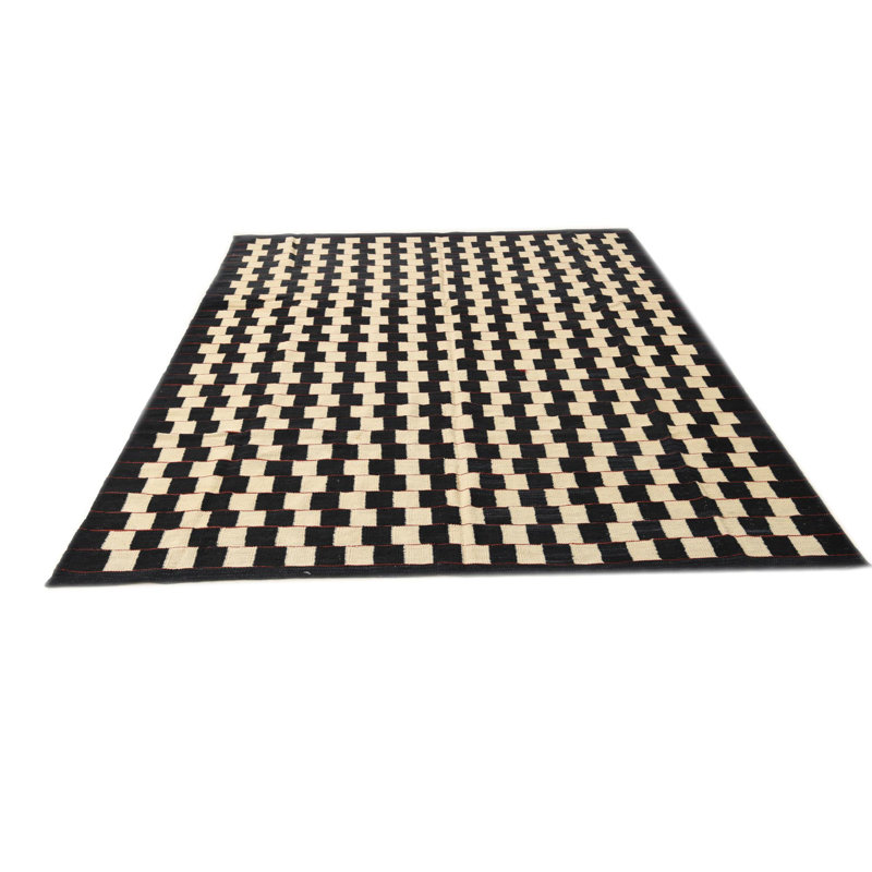 Tapis noir et blanc Noor