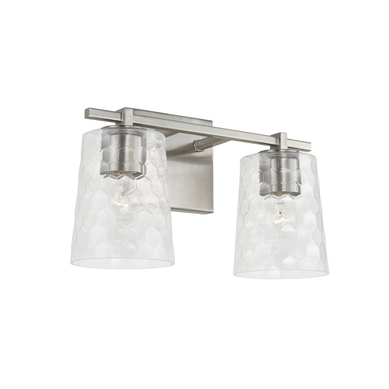 Burke 2 - Light Dimmable Vanity Light, Brushed Nickel