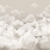 Crafted Clouds 4-Panel Wall Mural 8.8' L x 110.2" W