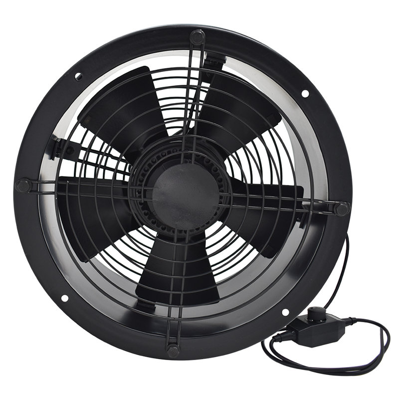 Livingandhome Ventilation Wall-Mounted Exhaust Axial Fan 12-inch