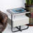 Modern 1 - Drawer Nightstand With Wireless Charging, Led Lights, Bluetooth Player And 3 Lighting Select