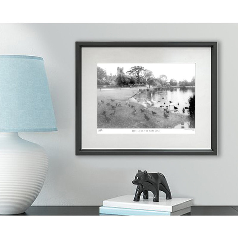 Ellesmere, the Mere C1965 1 Piece Single Picture Frame Wall Art, 40cm H x 50cm W x 2.3cm D