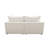 Ivy 2-Piece Modular Sofa In White Faux Shearling W/ Feather Down Seating