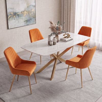Maulsby Tufted Velvet Dining Chair