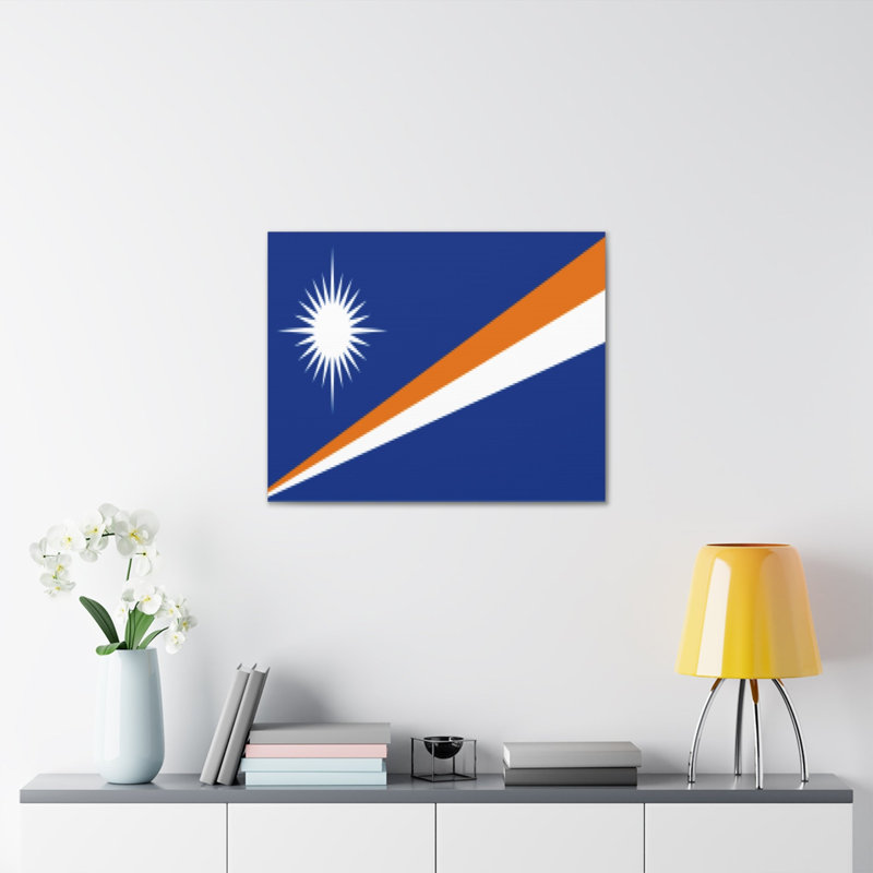 " Marshall Islands Country Flag ", 24" H x 30" W