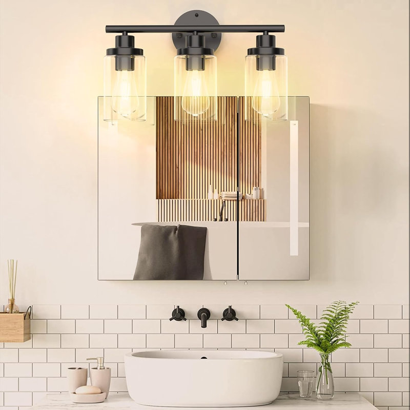 Éclairage pour meuble-lavabo 3 lumières Aashma