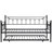 Daybed With Trundle In Black - Modern Look And Function, Metal Structure For Durability, Save Space Ease, Quiet Stable Experience, Easy Assembly , Fits All Mattress Sizes, 250/350 Lbs Supported Color
