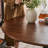 Brown Black Round Solid Wood Dining table-269194941