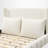 Upholstered Platform Bed With Pillows, Low-Profile, Velvet Fabric With Stitching Detail, Contemporary, Bedroom-1080814561-1080814572