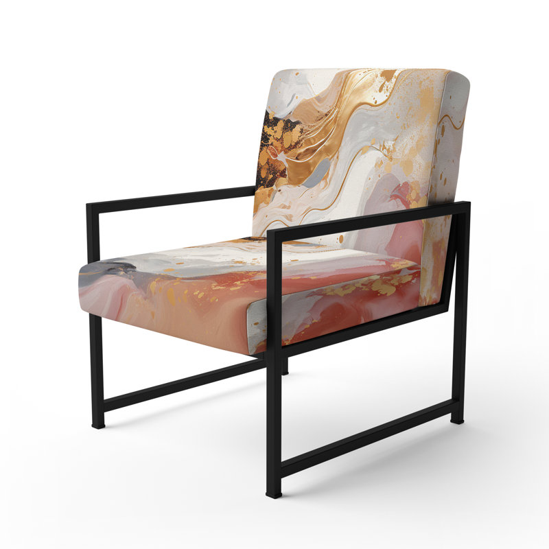 Fauteuil d'appoint rembourré Formes abstraites rembourrées Undefined Continuation, Noir, noir, noir, noir