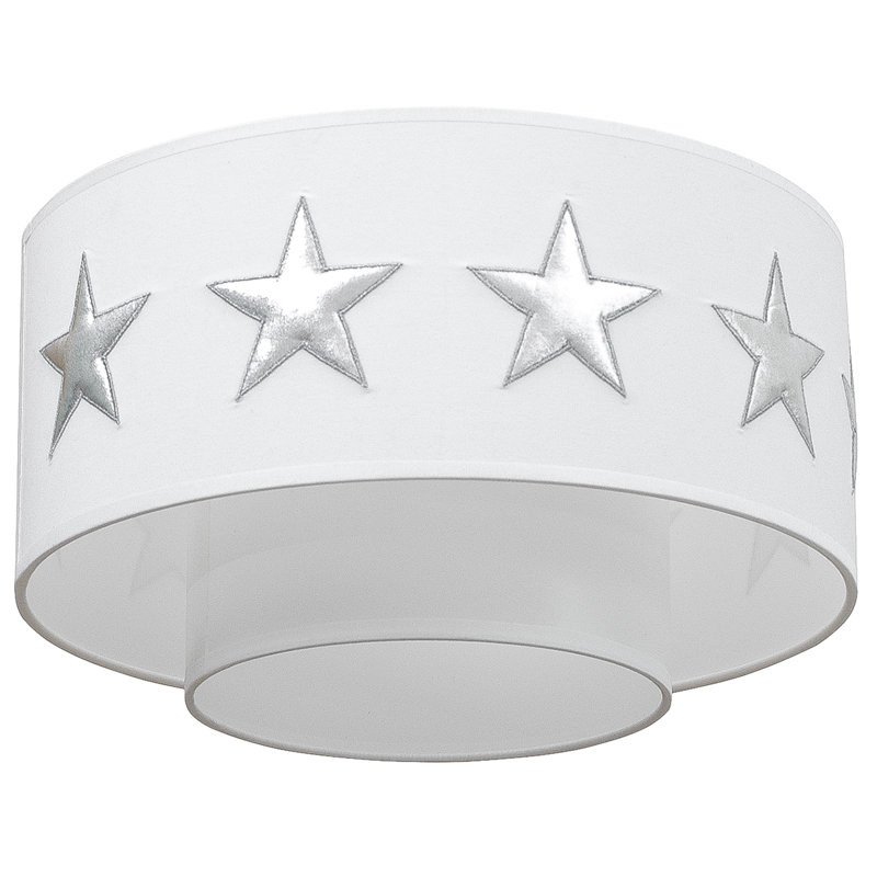 Desrochers Cotton Flush Mount, White