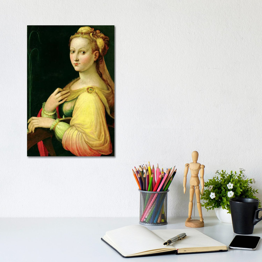 St. Catherine Of Alexandria by Barbara Longhi - Wrapped Canvas Painting