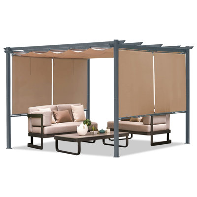 Aoodor Aluminum Pergola with Canopy