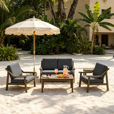 Marlo 5-Piece Outdoor Conversation Set, Perfect for Entertaining with Included Tables