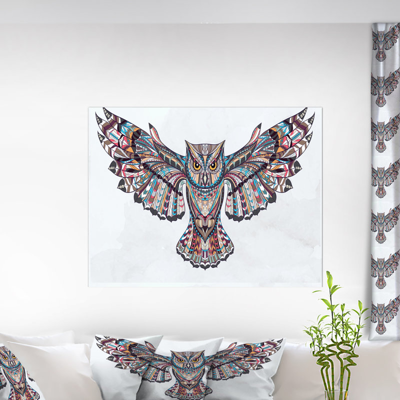 Animaux «Owl on the Grudge», impression, H 30 po x l 40 po x P 1,5 po, Toile tendue