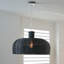 Shandon 1 - Light Black Dome Pendant-1357530424