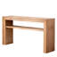 Console rustique en bois massif avec tablette de rangement